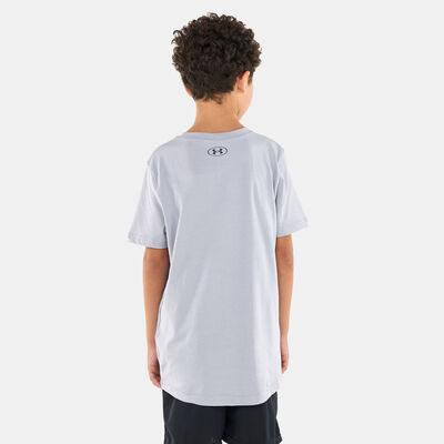 Under Armour Kids' UA B-Ball Gradient Symbol T-Shirt Grey Under Armour Kids' UA B-Ball Gradient Symbol T-Shirt Grey