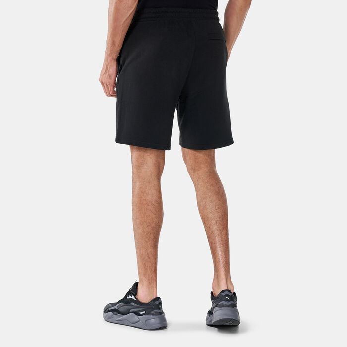 PUMA Men's Classics Logo French Terry Shorts Black PUMA Men's Classics Logo French Terry Shorts Black image number 1