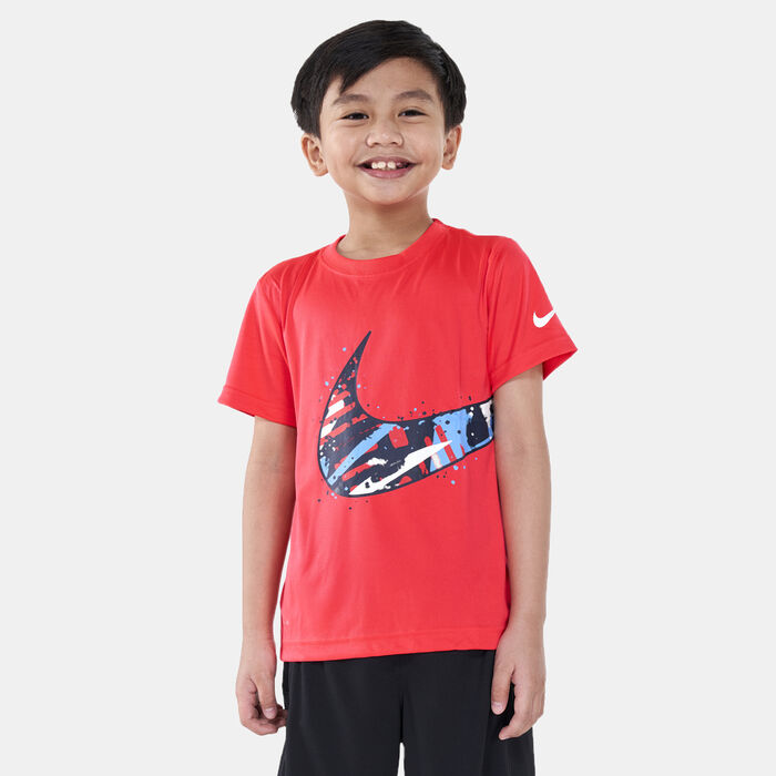 Nike Kids' Swoosh Wrap T-Shirt Red Nike Kids' Swoosh Wrap T-Shirt Red image number 0