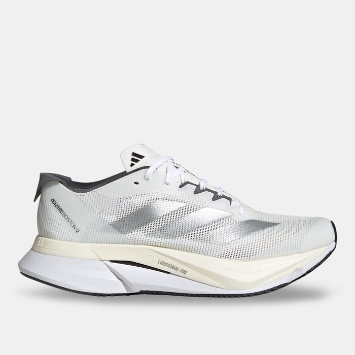 adidas Women's Adizero Boston 12 Running Shoe White image number 0