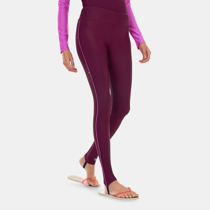 Speedo Women's Modest 3-Piece Swimsuit Purple image number 2