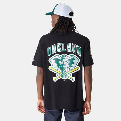 New Era Men's MLB Large Logo Oversized Oakland Athletics T-Shirt Black New Era Men's MLB Large Logo Oversized Oakland Athletics T-Shirt Black