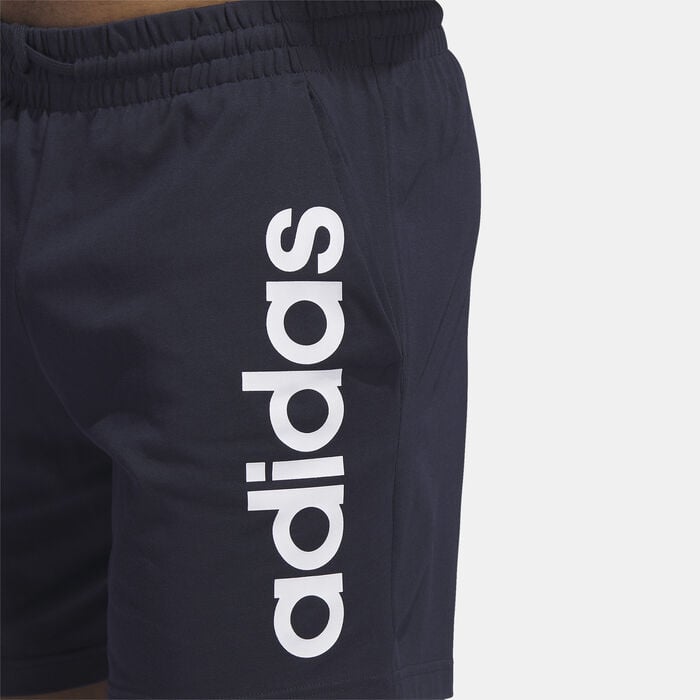 adidas Men's AEROREADY Essentials Logo Shorts Blue adidas Men's AEROREADY Essentials Logo Shorts Blue image number 3