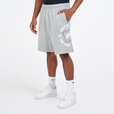 Nike Men's Sportswear Just Do It Fleece Shorts Grey