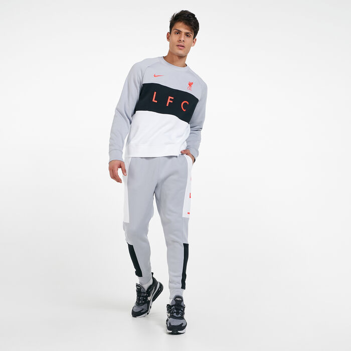 Nike Men's Liverpool F.C. Sportswear Air Fleece Pants Grey Nike Men's Liverpool F.C. Sportswear Air Fleece Pants Grey image number 2