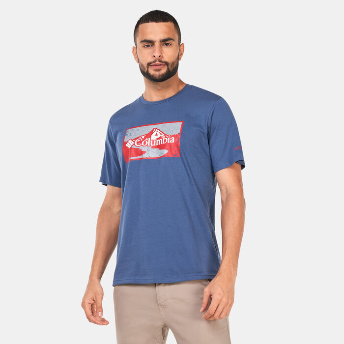Columbia Men's Path Lake Graphic T-Shirt Blue Columbia Men's Path Lake Graphic T-Shirt Blue image number 0