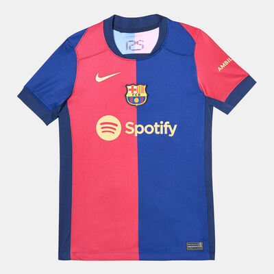 Nike Kids' F.C. Barcelona Dri-FIT Stadium Home Replica Football Jersey - 2024/25 Blue Nike Kids' F.C. Barcelona Dri-FIT Stadium Home Replica Football Jersey - 2024/25 Blue