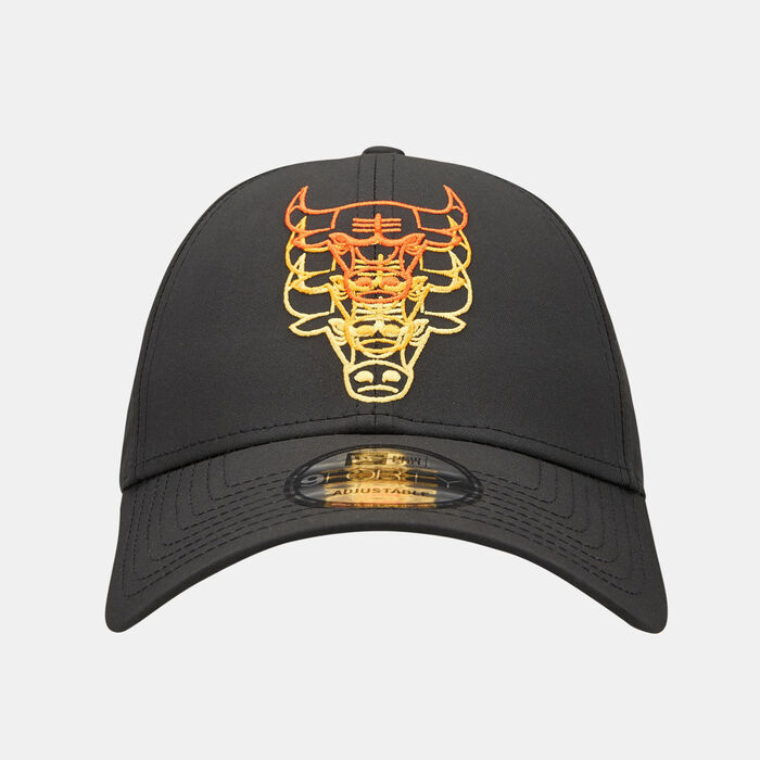 New Era Men's Stack Logo 9FORTY Chicago Bulls Cap Black image number 0