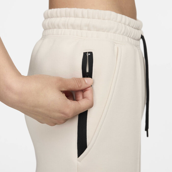 Nike Women's Sportswear Tech Fleece Mid-Rise Joggers Ivory Nike Women's Sportswear Tech Fleece Mid-Rise Joggers Ivory image number 6