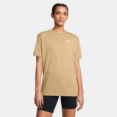 Under Armour Women's BF Logo T-Shirt Brown