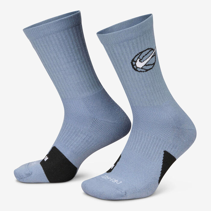 Nike Everyday Crew Basketball Socks (3 Pairs) Blue Nike Everyday Crew Basketball Socks (3 Pairs) Blue image number 0