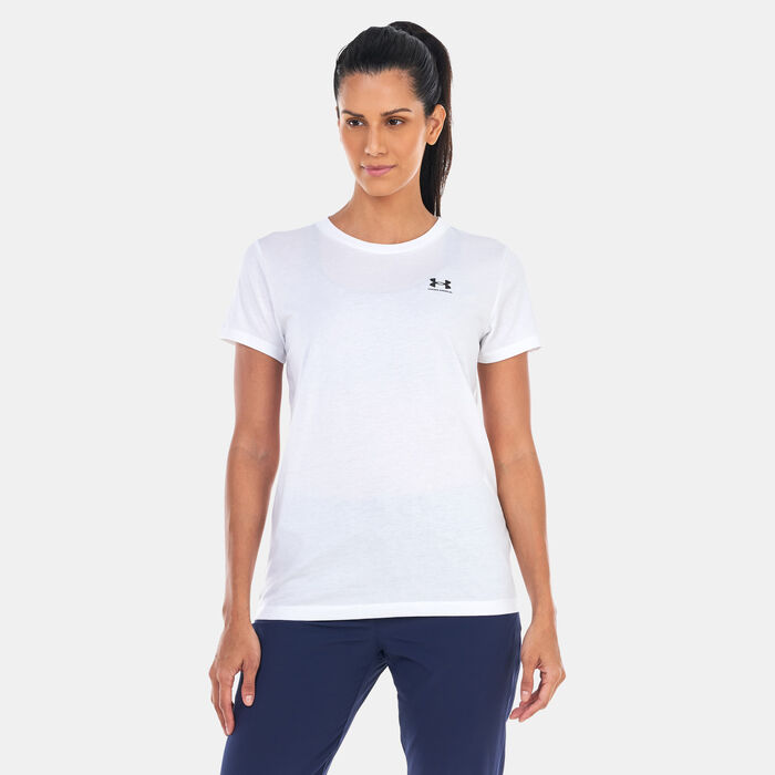 Under Armour Women's Sportstyle T-Shirt White Under Armour Women's Sportstyle T-Shirt White image number 0