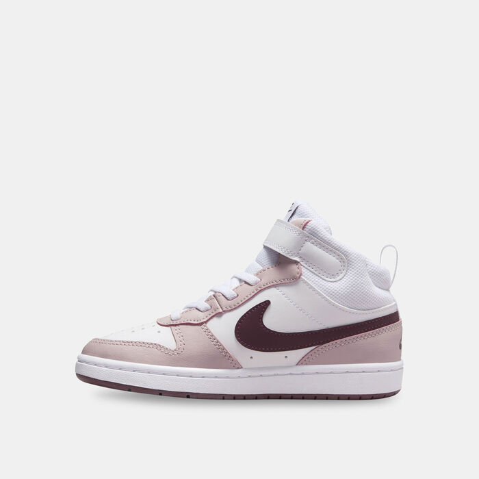 Nike Kids' Court Borough Mid 2 Shoe (Younger Kids) Purple image number 2