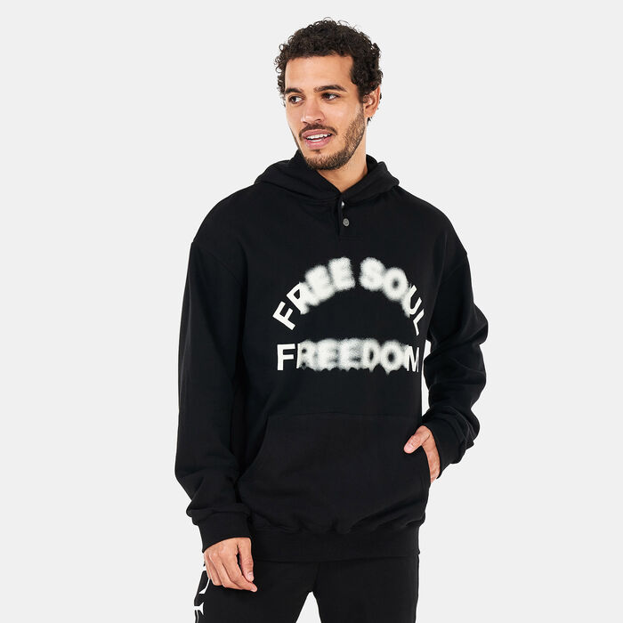 Tee Library Men's Two Snap Placket Hoodie Black image number 0