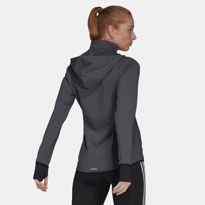 adidas Women's Designed To Move AEROREADY Full-Zip Hoodie White adidas Women's Designed To Move AEROREADY Full-Zip Hoodie White