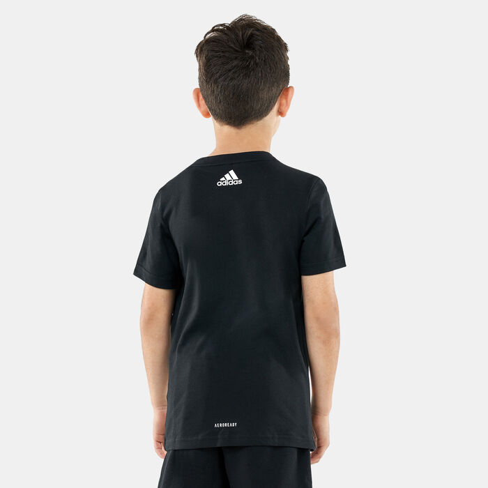 adidas Kids' Graphic Print T-Shirt Black adidas Kids' Graphic Print T-Shirt Black image number 1