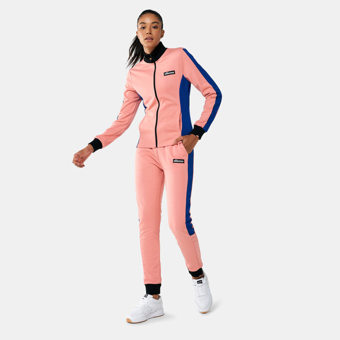 ellesse Women's Slimline Track Top Pink image number 2