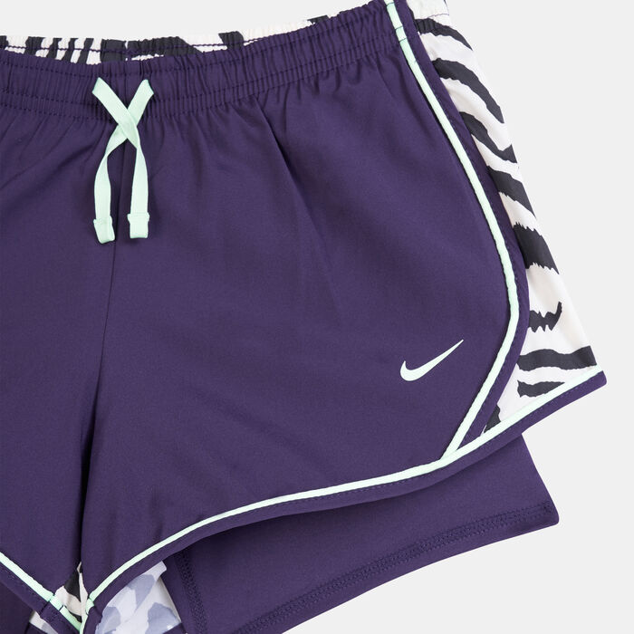 Nike Kids' Dri-FIT Tempo Printed Running Shorts Purple Nike Kids' Dri-FIT Tempo Printed Running Shorts Purple image number 2