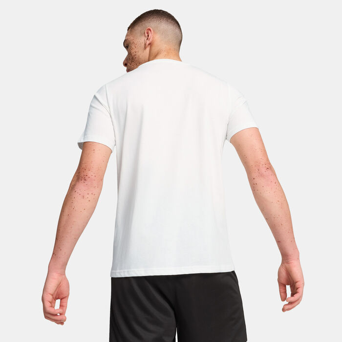 PUMA Men's Winning Shot Basketball Graphic T-Shirt White PUMA Men's Winning Shot Basketball Graphic T-Shirt White image number 1