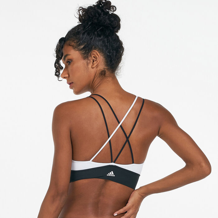 adidas Women's All Me Training Sports Bra White image number 1