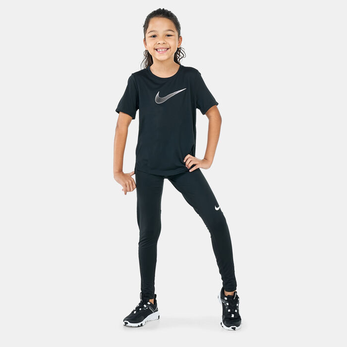 Nike Kids' Dri-FIT One Graphic T-Shirt Black Nike Kids' Dri-FIT One Graphic T-Shirt Black image number 2