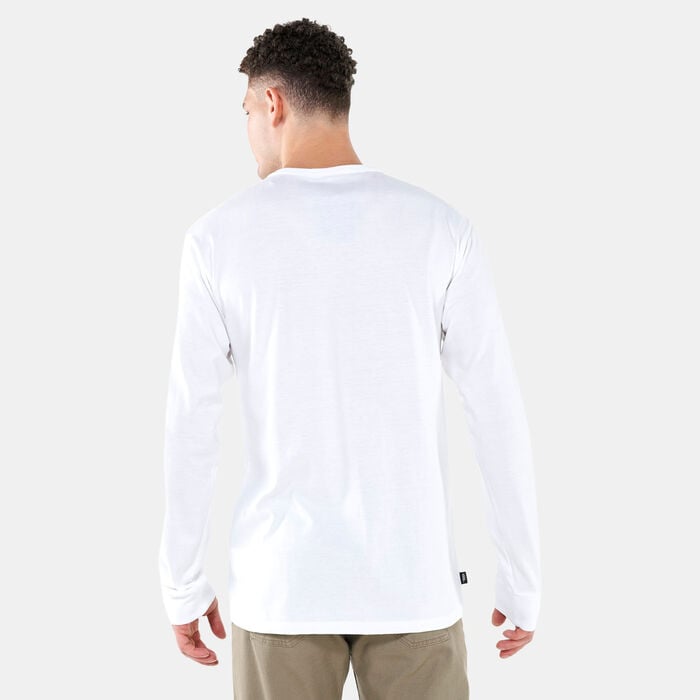 Vans Men's Off The Wall Classic Long Sleeve T-Shirt White Vans Men's Off The Wall Classic Long Sleeve T-Shirt White image number 1
