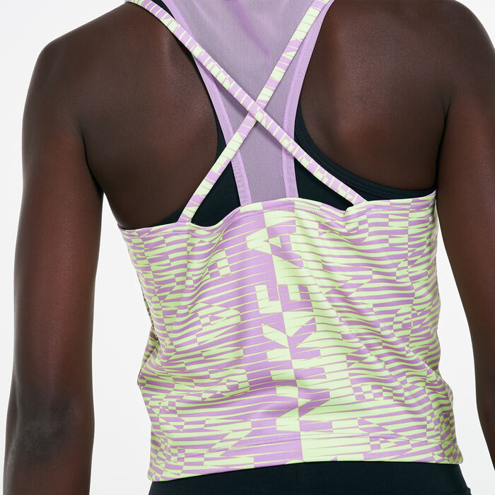 Nike Women's Air Printed Tank Top Purple Nike Women's Air Printed Tank Top Purple image number 3