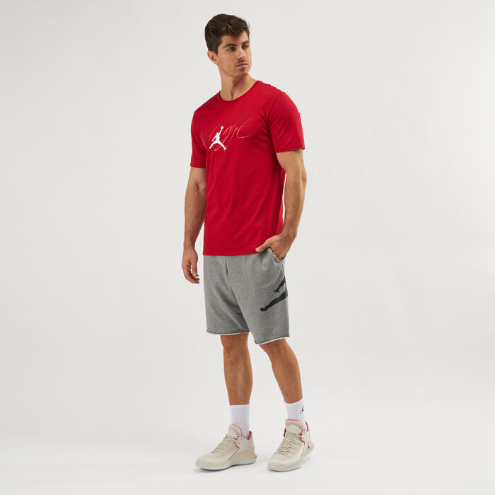 Jordan Men's Air Jumpman Fleece Shorts Grey Jordan Men's Air Jumpman Fleece Shorts Grey image number 2