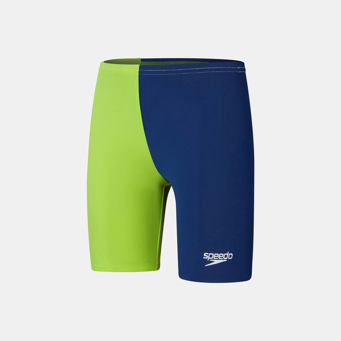 Speedo Kids' Essential Solid Swimming Jammers Blue Speedo Kids' Essential Solid Swimming Jammers Blue image number 0