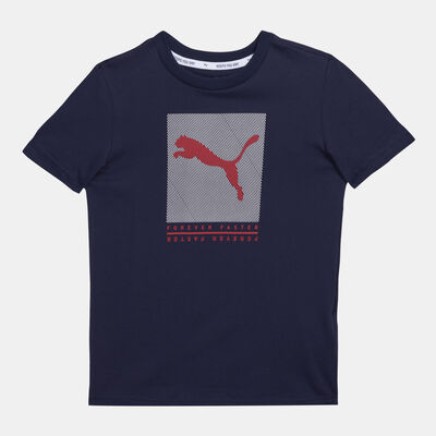 PUMA Kids' Active Sports Graphic T-Shirt Blue
