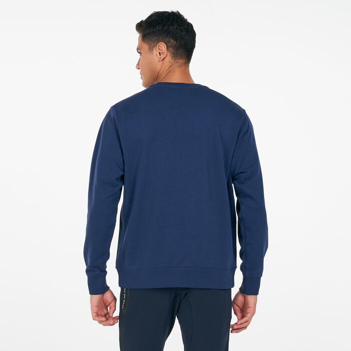 Nike Men's Sportswear Club French Terry Sweatshirt Blue Nike Men's Sportswear Club French Terry Sweatshirt Blue image number 1