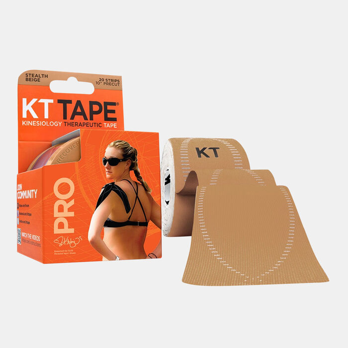 KT Tape Pro Pre-Cut Therapeutic Sports Tape Strips (20 Strips) Beige KT Tape Pro Pre-Cut Therapeutic Sports Tape Strips (20 Strips) Beige image number 0