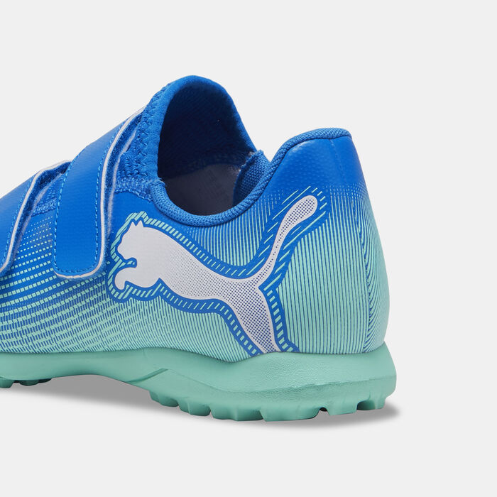 PUMA Kids' FUTURE 7 PLAY Turf Ground Football Shoes Blue PUMA Kids' FUTURE 7 PLAY Turf Ground Football Shoes Blue image number 4