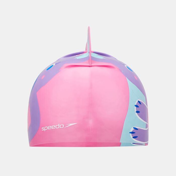 Speedo Kids' Plain Moulded Swimming Cap Pink Speedo Kids' Plain Moulded Swimming Cap Pink image number 1