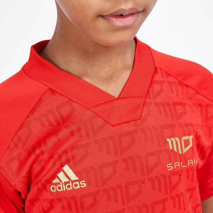 adidas Kids' Salah AEROREADY Football-Inspired Jersey Red adidas Kids' Salah AEROREADY Football-Inspired Jersey Red image number 3