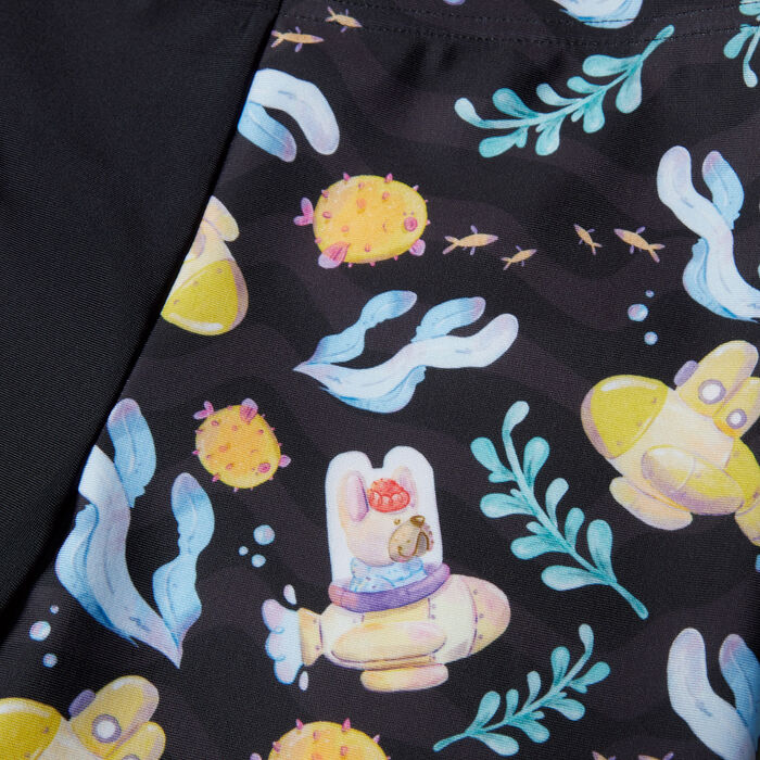 Speedo Kids' Digital Allover Swimming Jammers Black image number 2