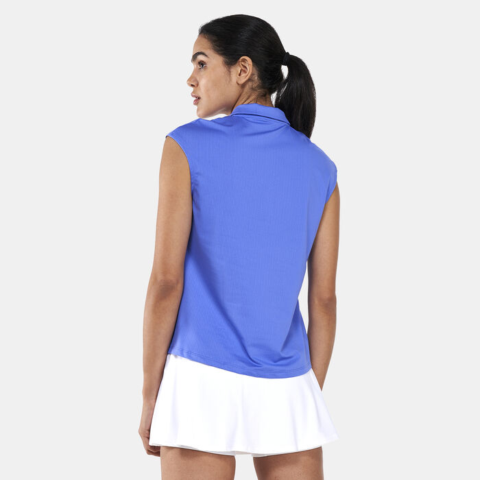 Nike Women's Court Victory Tennis Polo Shirt Purple Nike Women's Court Victory Tennis Polo Shirt Purple image number 1