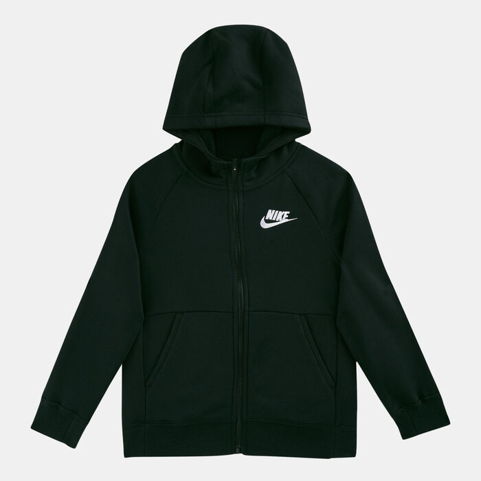 Nike Kids' Sportswear Full-Zip Hoodie (Older Kids) Black Nike Kids' Sportswear Full-Zip Hoodie (Older Kids) Black image number 0