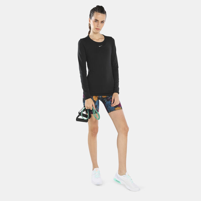 Nike Women's Dri-FIT ADV Aura Slim-Fit Long-Sleeve Top Black Nike Women's Dri-FIT ADV Aura Slim-Fit Long-Sleeve Top Black image number 2