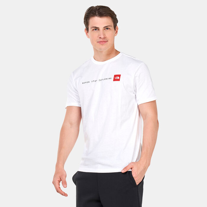 The North Face Men's Never Stop Exploring T-Shirt White The North Face Men's Never Stop Exploring T-Shirt White image number 0