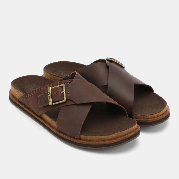Timberland Men's Amalfi Vibes Cross Slides Brown image number 0