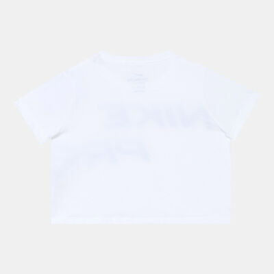 Nike Kids' Dri-FIT Sport Essential+ Cropped Training T-Shirt (Older Kids) White