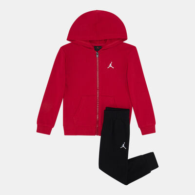 Jordan Kids' Brooklyn Hoode and Sweatpants Set Black Jordan Kids' Brooklyn Hoode and Sweatpants Set Black