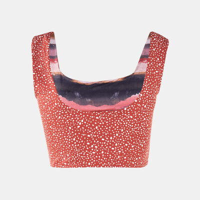 Nike Swim Women's Swim Adventure Reversible Crop Top Red Nike Swim Women's Swim Adventure Reversible Crop Top Red