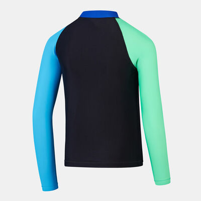 Speedo Kids' Colourblock Rashguard and Jammers Set Black Speedo Kids' Colourblock Rashguard and Jammers Set Black