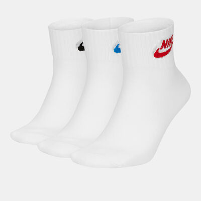 Nike Sportswear Everyday Essential Ankle Socks (3 Pack) Multi Nike Sportswear Everyday Essential Ankle Socks (3 Pack) Multi