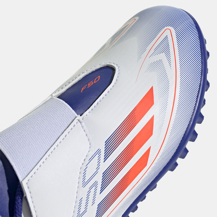 adidas Kids' F50 Club Turf Ground Football Shoes White adidas Kids' F50 Club Turf Ground Football Shoes White image number 5