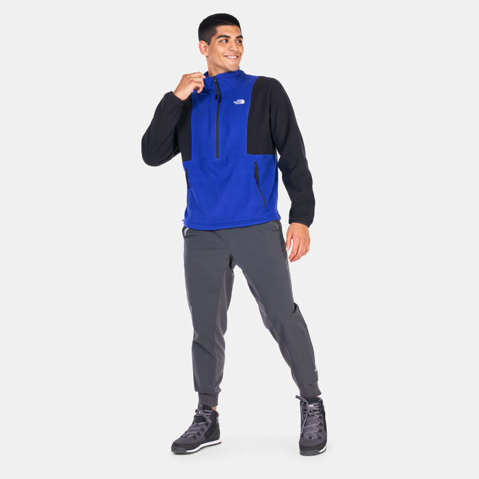 The North Face Men's TKA Attitude 1/4 Zip Fleece Sweatshirt Blue The North Face Men's TKA Attitude 1/4 Zip Fleece Sweatshirt Blue image number 2