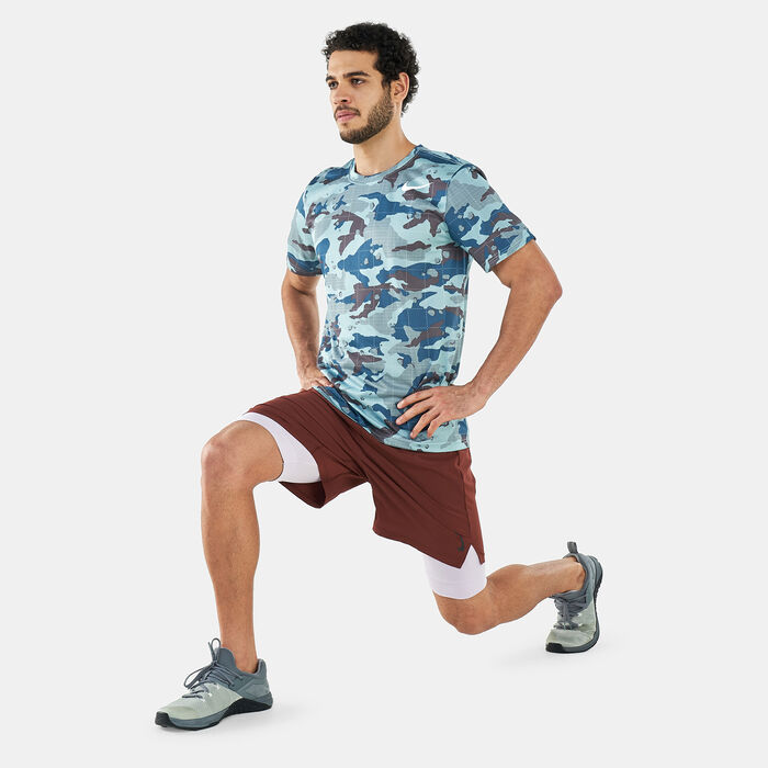 Nike Men's Dri-FIT Legend Camo Print Training T-Shirt Blue Nike Men's Dri-FIT Legend Camo Print Training T-Shirt Blue image number 2