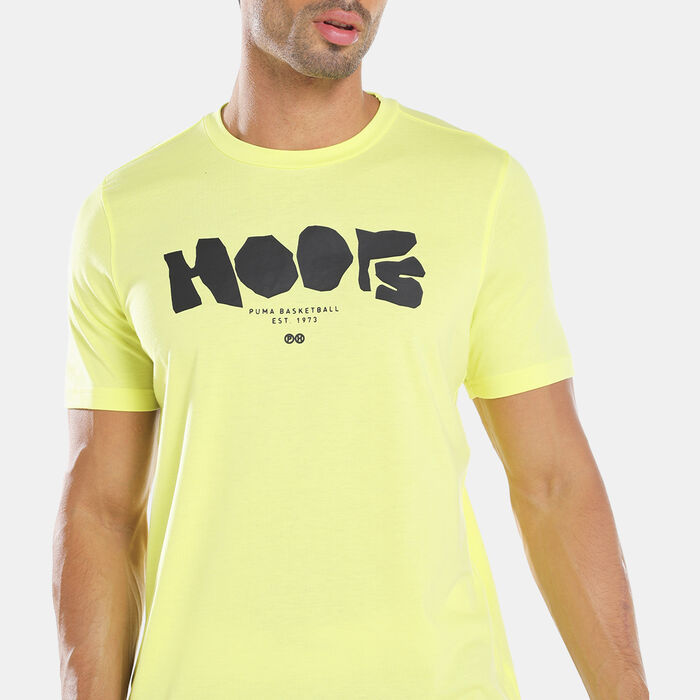 PUMA Men's All Tournament Basketball T-Shirt yellow image number 3